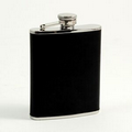 Black Leather Flask - 6 Oz.